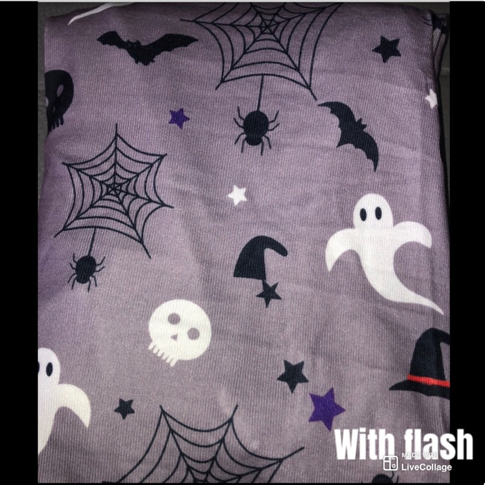 👻HP🦇1 LEFT•Large Halloween Gray/Purple Cardigan - Picture 4 of 8